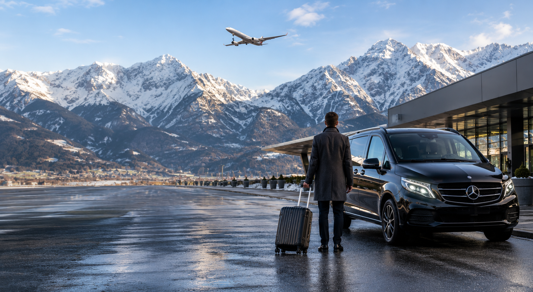Innsbruck Airport Runway Arrival